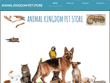 Tablet Screenshot of animalkingdom4pets.com